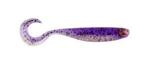 Nástraha Mezashi Cross Curly Tail 6cm Purple Magic